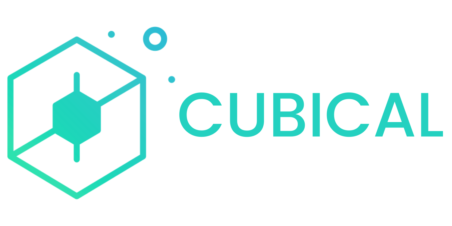 cubical logo text